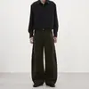 Pantalones Casuales Retro de Pana Lktm para Hombre Otoño e Invierno para Hombres y Mujeres Pantalones Largos Anchos Relajados Vintage