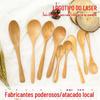 Verniz madeira misturando mel colher de madeira criativa e vento cabo longo colher de madeira pequena colher de madeira infantil colher de sopa 2024 novo estilo
