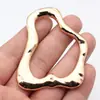 74x62mm 17.2g Oro KC Accesorios para Joyería DIY Anillo Irregular Martillado Hueco Colgante Grande