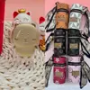 Pingente de ouro Usagi Kawaii em ouro 999 com série de bolsa de barril estampada, cordão para promoção de live streaming no TikTok