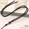 Corda para colar de ébano diy trançada fivela de segurança corda de pingente de ágata jade atacado homens e mulheres cordão de seda prateada Xiangyun