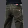 Pantalones Casuales de Pana Transfronterizos para Hombre, Pantalones de Negocios Rectos Ajustados para Primavera y Otoño, Pantalones Largos de Cintura Alta para Hombre de Primavera