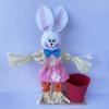 Decorações de coelho de Halloween Porta-canetas de coelho de Páscoa Artesanato DIY Tecido Armazenamento de coelho de Natal