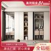 Foshan Entrada-lujo Vestidor Personalizado Moderno Simple Muebles de Aluminio Hogar Dormitorio Aleación de Aluminio Armario Producto Terminado Personalizado