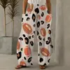 Pantalones Nuevos de Verano Transfronterizos con Estampado Digital 3D Estilo Bohemio, Pantalones Delgados de Pierna Ancha para Verano