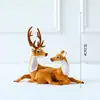 Adornos de Ciervo Navideño Decoraciones Navideñas Ciervo Sika Simulado Accesorios de Decoración Navideña Adornos de Muñeco de Reno Navideño