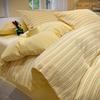 Juego de cama de cuatro piezas de algodón puro clase A, algodón lavado, algodón puro 2024, nuevo para cama, sábanas, funda nórdica, juego de tres piezas para dormitorio 4