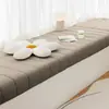 Almofada para Bay Window Feita Sob Medida de Fábrica com Bordas Penduradas, Tecido de Veludo Teddy, Removível e Lavável, Adequada para Todas as Estações, Almofada de Assento Tatami para Quarto e Varanda
