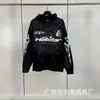 Moda Retro Europea y Americana Estilo Estrella del Infierno Infierno Sudadera con Capucha Holgada Sudadera para Hombre Conjunto para Mujer Tendencia Otoño