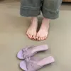 Primer Encuentro con las Sandalias de Hada Estilo Francés para Mujer, Verano 2026, Suaves y Elegantes, con Lazo de Encaje y Tacón de Cuña