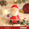Novos enfeites criativos de Natal para idosos boneco de neve resina pequenos enfeites desenho animado cena decoração presente boneca