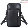 Chao Niu Nuevo Bolso Bandolera Pequeño de Cuero Genuino Transfronterizo Casual para Teléfono Móvil Resistente al Desgaste Cuero Vacuno de Capa Superior Bolso de Hombro Cruzado para Hombres y Mujeres