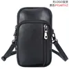 Tiding bolso cruzado japonés de cuero genuino pequeño bandolera casual para teléfono móvil resistente al desgaste piel de vaca de capa superior bolso de mensajero de un solo hombro para hombres y mujeres