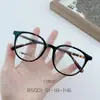 Óculos Redondos Retro Ems para Mulheres, Óculos Lisos para Homens, Armações de Óculos da Moda Atacado 58001