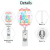 Porta credencial médico con diseño de Huevo de Pascua de Conejo de fácil extracción, Clip para credencial de estilo nuevo, Acrílico retráctil para identificación médica de Zanahoria
