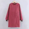 Novo Estilo Estilo Ocidental Algodão Respirável Avental Cozinha Doméstico Colete Cintura Fina Feminino Anti-Óleo Sujeira Roupas de Trabalho para Cozinhar