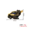 En stock, envío rápido, sapo dorado de tres patas de arena dorada creativa, hueco, diamantes de colores, mascota de té, regalo de apertura, adorno para atraer riqueza en la sala de estar del hogar