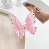 YHJ Acessórios de Cabelo Novo Sentido de Alta Qualidade Diamante Borboleta Dupla Pérola Grampo de Cabelo Disco de Cabelo Presilha de Tubarão Grampo para Meio Rabo Presilha de Pegar