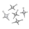 Pingente de amor em liga metálica com estrela de cinco pontas, estilo retrô, pingente de planeta, pulseira, colar, acessórios para pendurar, revestimento