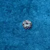 Fuerte Retención de Color Chapado en Oro de 14K Incrustaciones de Circonita Soporte de Copo de Nieve Flor de Cuatro Hojas Porta Cuentas de Flor de Ciruelo Accesorios para Joyería de Cuentas DIY