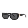 982 gafas de sol de color gelatina modernas vintage estrechas modelo ojo de gato gafas de sol de pasarela mujer