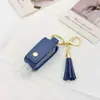 En Stock 30ml Desinfectante de Manos Estuche de Cuero Llavero Desinfectante Antibacteriano Estuche de Cuero Llavero Colgante Accesorio para Bolso