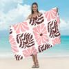 Toalla de Playa de Microfibra Transfronteriza para Adulto Estampada para la Playa Chal Protector Solar Absorbente Toalla para Nadar de Secado Rápido Toalla de Baño