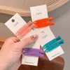 Pinzas para el pelo estrechas sin costuras de colores macarrón a la moda estilo coreano para peinado de maquillaje, pinzas para el pelo versátiles y elegantes