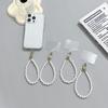 Fabricantes de cordones para teléfonos móviles al por mayor moda silicona flor con cuentas colgante cadena para teléfono móvil accesorios universales para teléfonos móviles cuerda para teléfono móvil