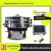 Fabricante de fonte de material de tela vibratória, máquina de pó de tela de filtragem, tela de limpeza de ondas sonoras sem bloquear furos, tela vibratória