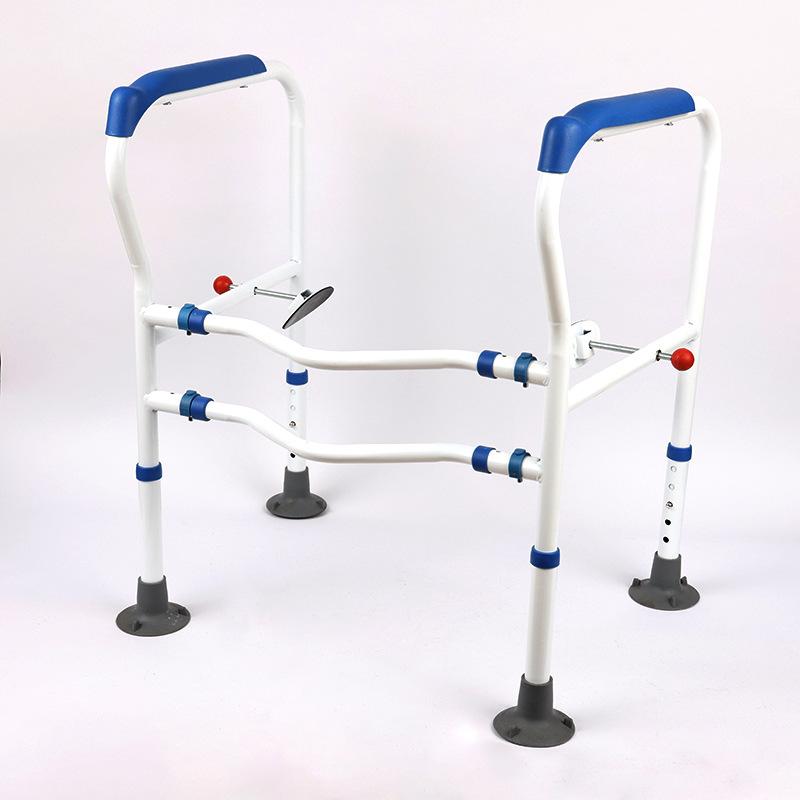 蓝白 防滑大吸盘脚垫+双侧平夹具