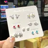 Pendientes Pequeños Chapados en Plata 925 para Estudiantes Mujeres, Sencillos y Delicados, Perfectos para Perforaciones de Oreja, Exquisitos y Lindos, Pendientes Versátiles para Usar Toda la Semana
