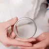 Novo Estilo Chinês Sólido Boca Fechada Sutra do Coração Método Antigo Herdado Pulseira Banhada a Cobre e Prata Moda Feminina Fosco Pulseira de Concubina Imperial Escritura