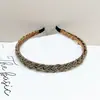 Nueva Diadema Trenzada con Cuentas Transfronteriza, Estilo Coreano, Borde Delgado y Sencillo, Diadema para Lavarse la Cara, Accesorio de Cabello de Moda y Dulce