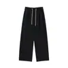 Pantalones Casuales Rectos Sueltos Talla Grande para Mujer ALINDM para Mujeres Ligeramente Gorditas, Pantalones de Pierna Ancha de Lana de Acetato de Invierno 100kg