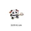 Badminton Panda Jogos Prêmios Broche Lin Dan Chen Yufei Estrelas com Mochila Decorações Acessórios Prêmios