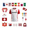 Camiseta conmemorativa personalizada para el evento de fútbol de 2026, de manga corta, del equipo suizo, transfronteriza, basada en tu diseño