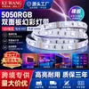 Tira de Luz Led Color Fantasía 5050 Doble Cara de Bajo Voltaje 12V SMD de Colores Vivos Autoadhesiva Placa Desnuda