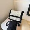 Bolsa de cuentas terminada serie pequeña fragancia Hada dama niños bolsa cruzada para padres e hijos bolsa chic para la cena bolsa para mujer