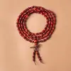 Atacado Sandália de Sangue Sândalo Africano Folha Pequena Sândalo Vermelho Contas Budistas, Vários Estilos e Especificações, Pulseiras Estilo Étnico, Contas de Rosário