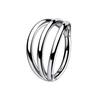 Nuevo Anillo de Nariz de Acero Inoxidable de 3 Capas 6-12mm 16g Perforación Venta al por Mayor Borla Venta al por Menor Perforación Moda Personalizada
