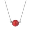 Collar de Ágata Yuerxin Sansheng III para Mujer Diseño de Nicho Ins Estilo 925 Plata Rojo Negro Verde Cadena para Clavícula de Lujo Ligero