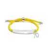 Pulseira Colorida Transfronteiriça Europeia e Americana Material em Branco Número de Estoque 21 Acessórios Presente Gravado Pulseira de Aço Inoxidável