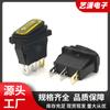 Interruptor Impermeable con Forma de Barco de 3 Pines y 2 Velocidades Kcd3 Impreso On/Off Interruptor Basculante Impermeable de Dos Velocidades con Luz