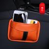 Armazenamento de carro Bolsa Adesivo Tipo Pendurado Sem Costura Bolsa Armazenamento de Couro para Celular Bolsa Armazenamento de Carro Multifuncional Criativo Bolsa