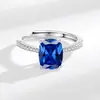 Anillo de huevo de paloma de piedra preciosa de color más vendido en transmisión en vivo estilo de venta caliente transfronteriza europea y americana anillo de compromiso versátil de moda anillo para el dedo