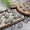 Borde Asa Blanco Natural Perla Individual Binaural Incrustación de Cristal Blanco Natural Accesorios DIY Wholesale Fideos de Huevo