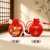 Exquisito Mini Sachet de Artemisa Bendición Zen Regalo Colgante para Teléfono Colgante para Coche Empaque de Tarjeta de Papel Sachet
