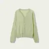 [Lã de Vento Suave] Cardigan de Tricô 100% Tencel para Mulheres, Camisa Fresca de Proteção Solar para o Verão e Ar Condicionado 2026 Novo H061314