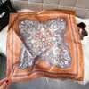 Nuevo Pañuelo de Seda con Estampado Paisley Retro para Mujer, Bufanda Cuadrada Fina para Decoración del Cuello, Pañuelo de Moda de Gama Alta Versátil y Elegante